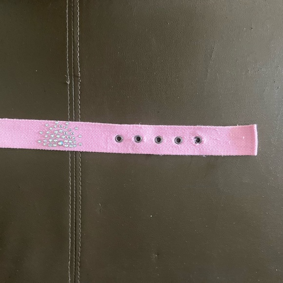 Four 4 Girls Belts Silver Pink Pink Plaid Pink And Orange Pink Stain Gone - Picture 4 of 5